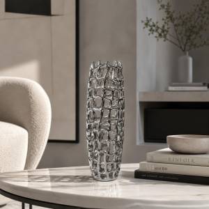 Luxe Openwork Silver Sculptural Vase 40 cm, K331-1SL