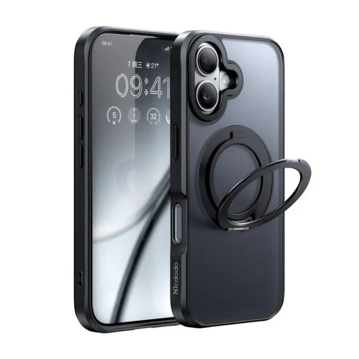 Mcdodo Magnetic Ring Stand Case for iPhone 16