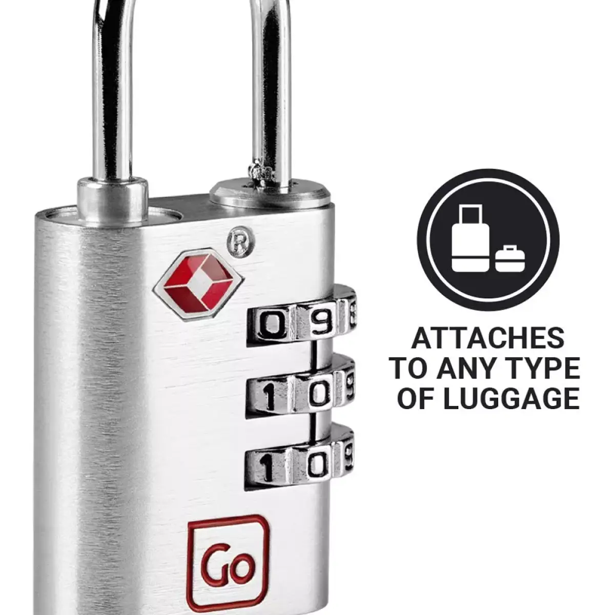 Go Travel Classic Large Combi Padlock TSA