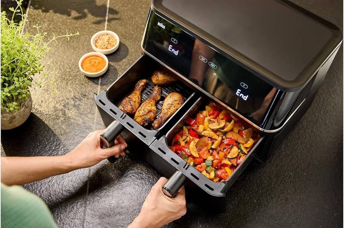 Braun Airfryer Twincook 5 Td30ibk Black • 2450w