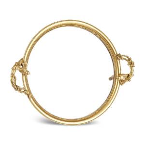 Karaca Vilma Gold Mirror Base Decorative Tray 50 Cm