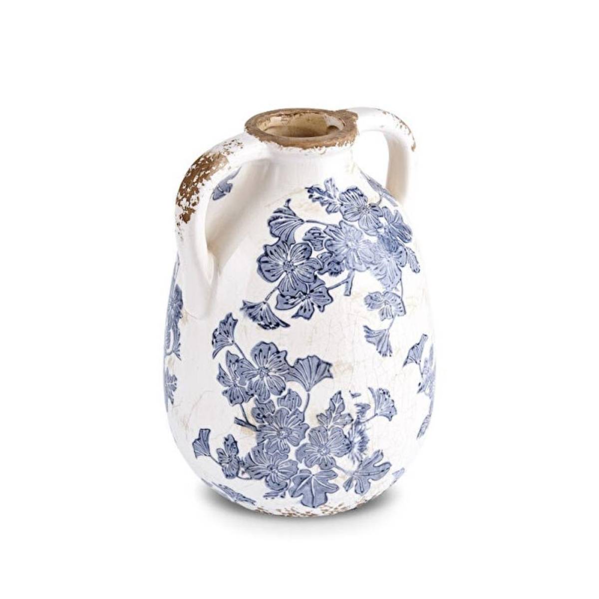 Karaca Marine Two-arm Decorative Vase 21.5 Cm - Blue/white