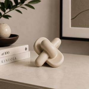 Modern Ceramic Knot Decorative Object, SK536