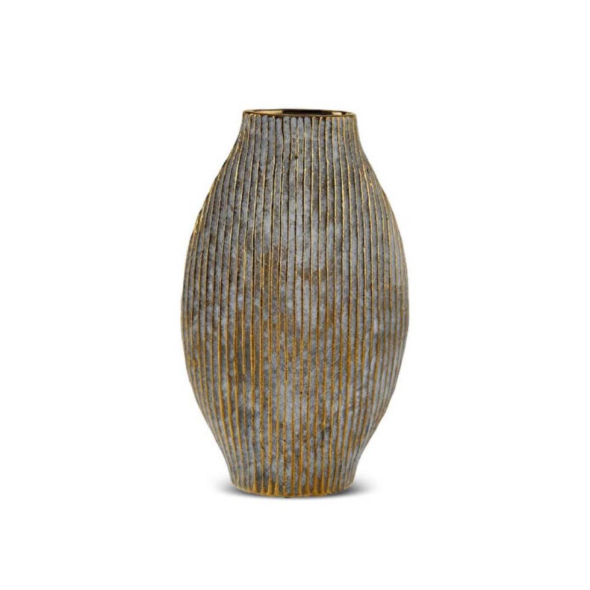 Karaca Novara Decorative Vase 33 Cm - Textured Ceramic