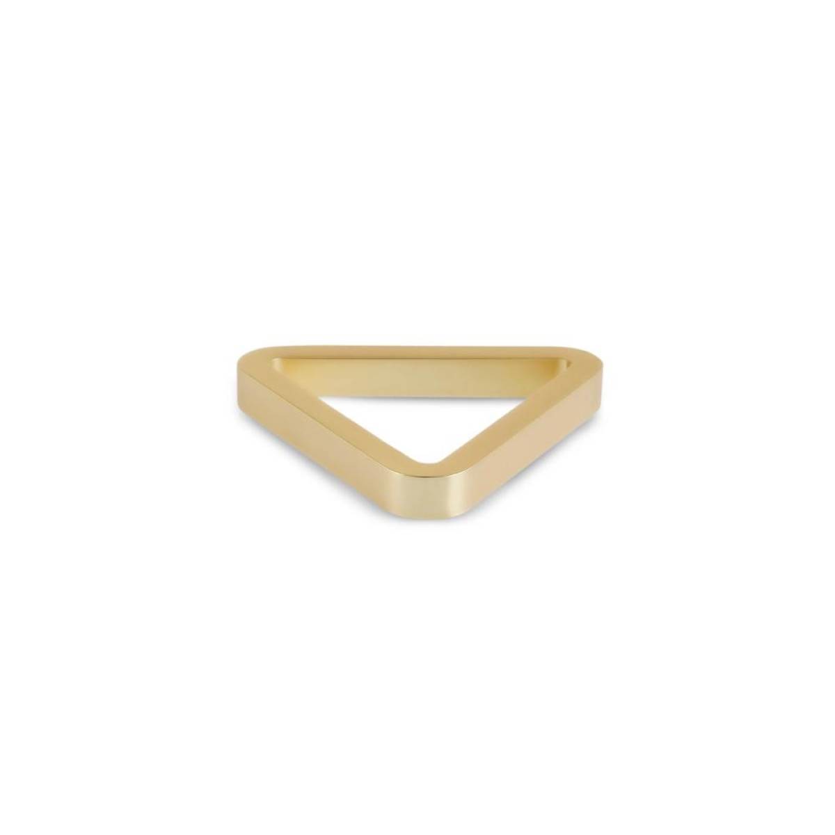 Karaca Home Cubist Geometric 2-piece Napkin Ring Set - Gold