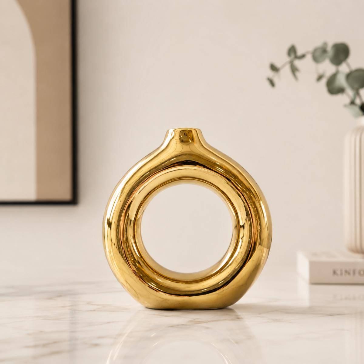 Modern Gold Decorative Vase 13 cm , K205-2
