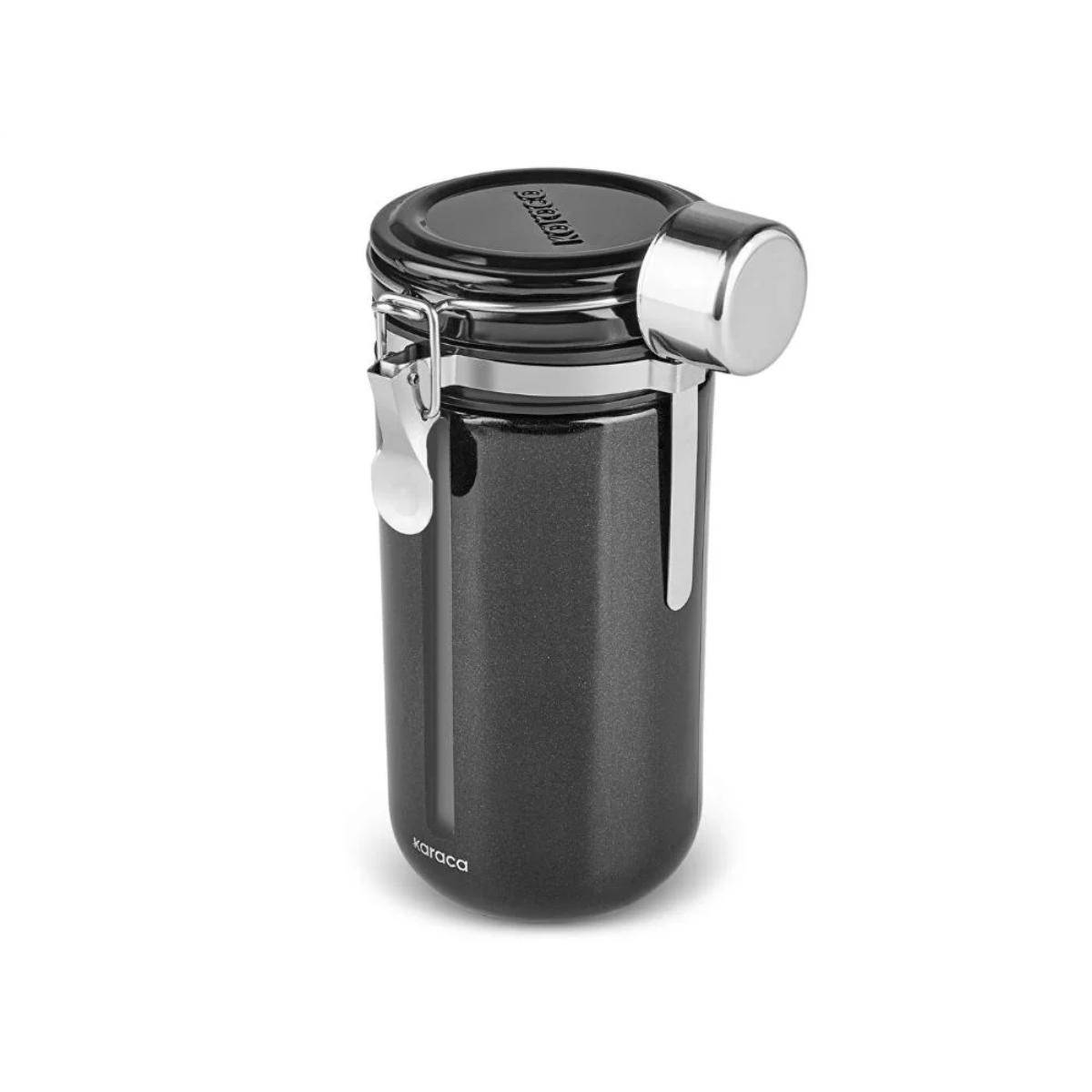 Karaca Mastermaid Locked Glass Storage Container – 1000 ml | Black, 153.09.01.5823