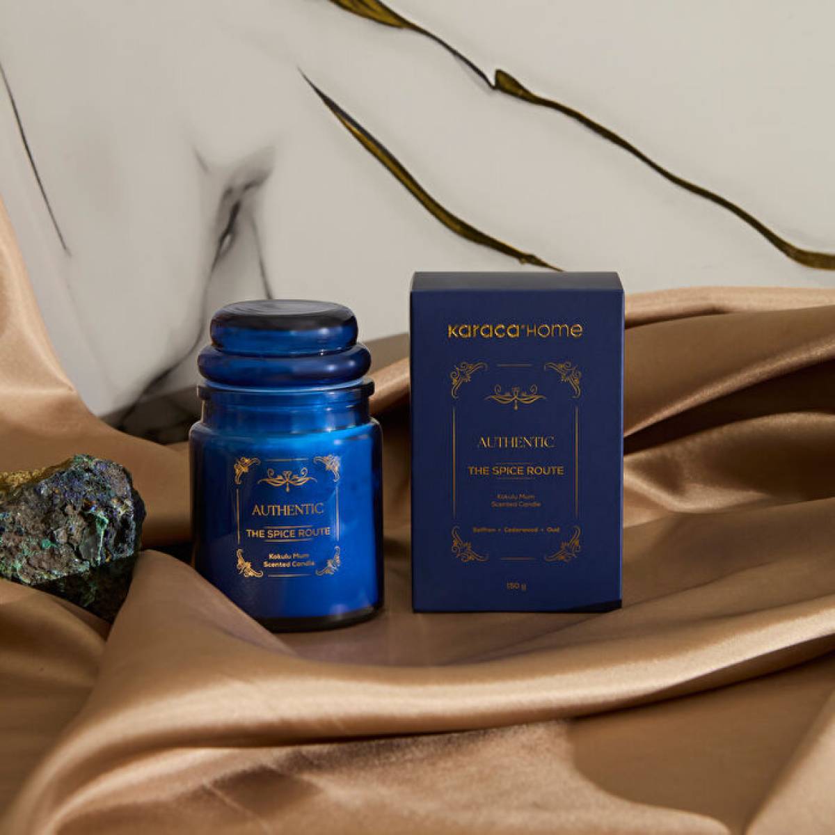 Karaca Home Authentic Series The Spice Route Scented Candle | Woody Oriental Fragrance
