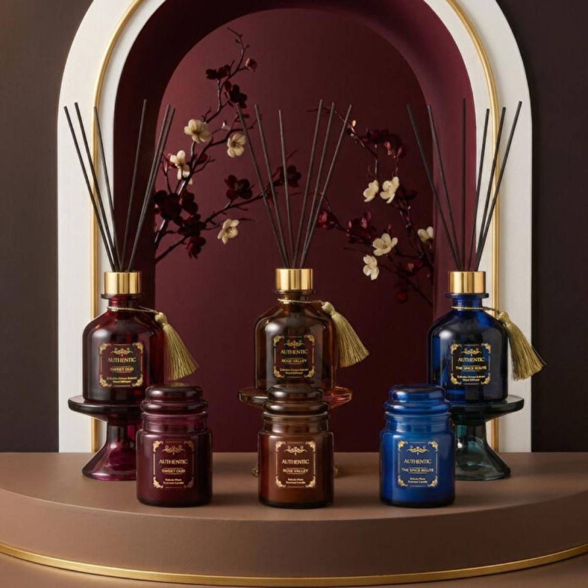 Karaca Home Authentic Series Sweet Oud Reed Diffuser | Luxurious Woody Home Fragrance