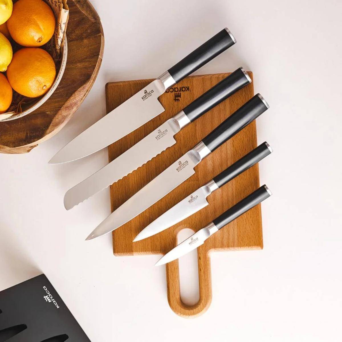 Karaca Samurai Hercules Japanese Steel 6-Piece Knife Set, 153.03.09.0147