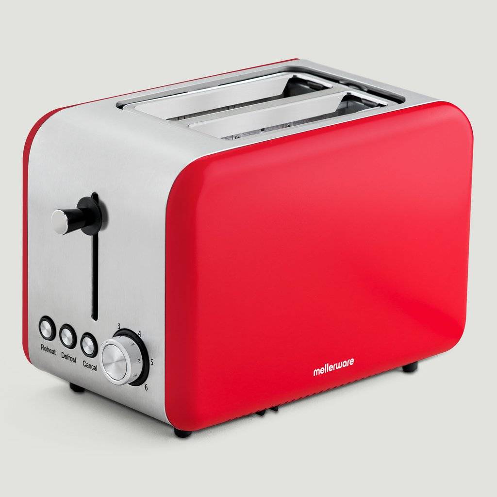 Mellerware Toaster Crispy Red 850w