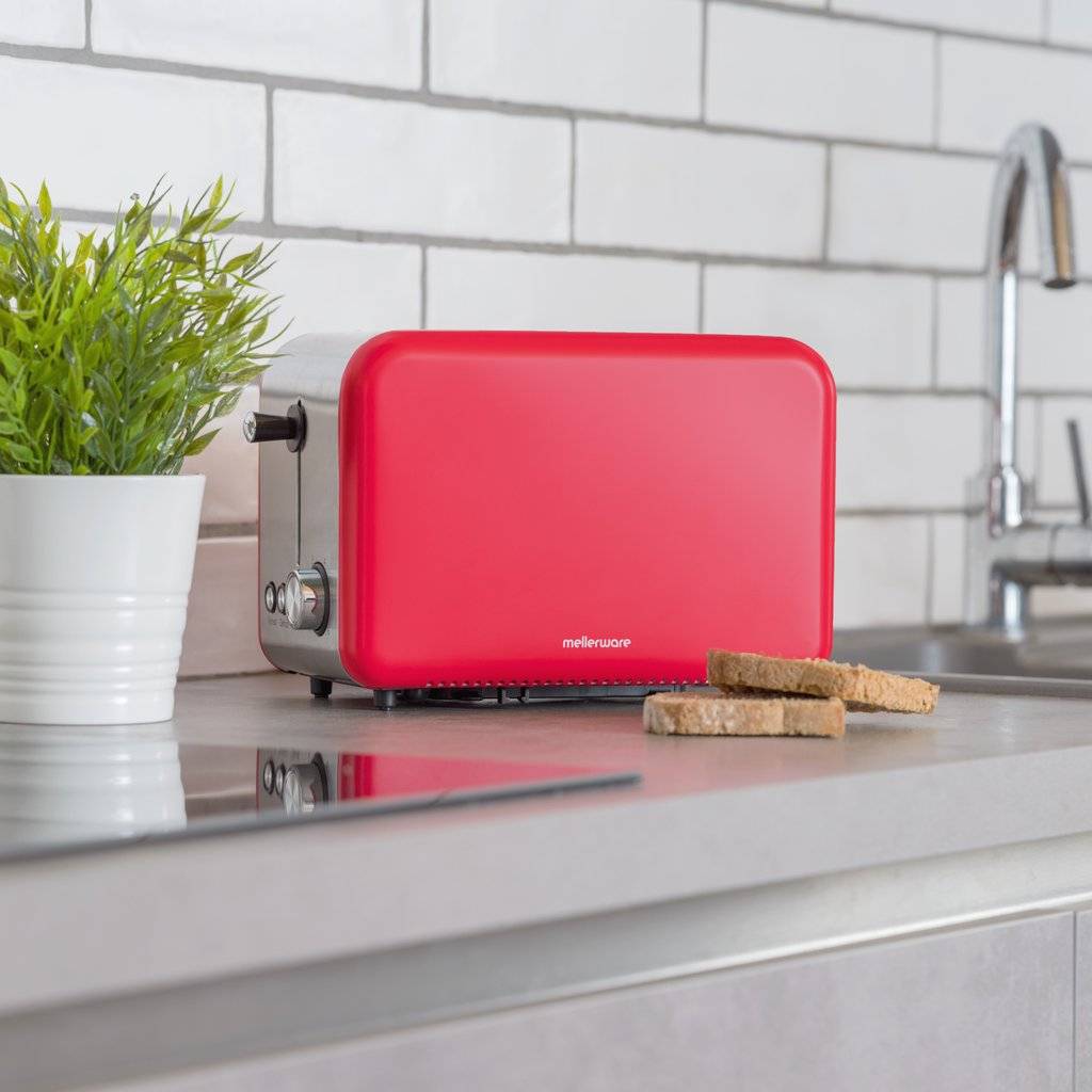 Mellerware Toaster Crispy Red 850w