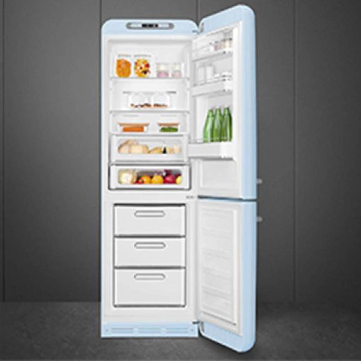 Smeg Retro 50s Refrigerator Fab32 Right - P. Blue