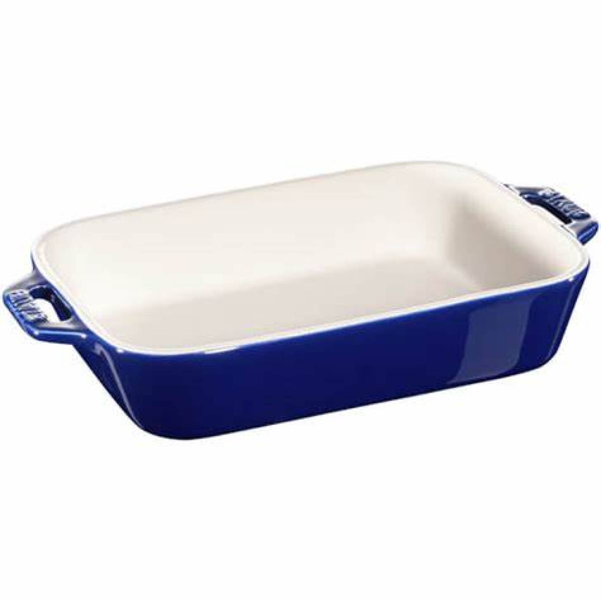 Staub Ceramic Rectangular Gratin Dish Dark Blue 20*16 Cm Staub HAILO