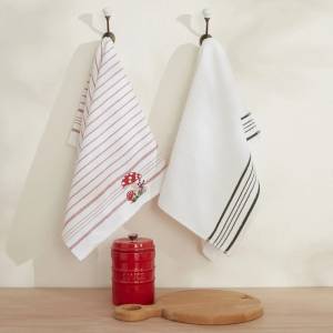 Karaca Home Sweet Mushroom 2-piece Kitchen Towel Set, 8680214389249