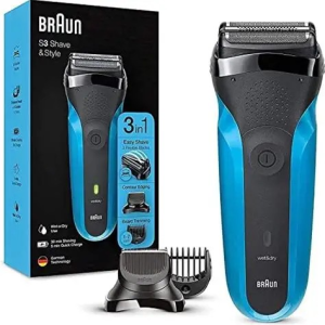 Braun Shaver 310bt Blk/blu Box Euro