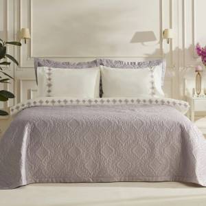 Karaca Home Glory 100% Cotton Double Duvet Set - 7 Pieces, Powder Pink, 8680214364888