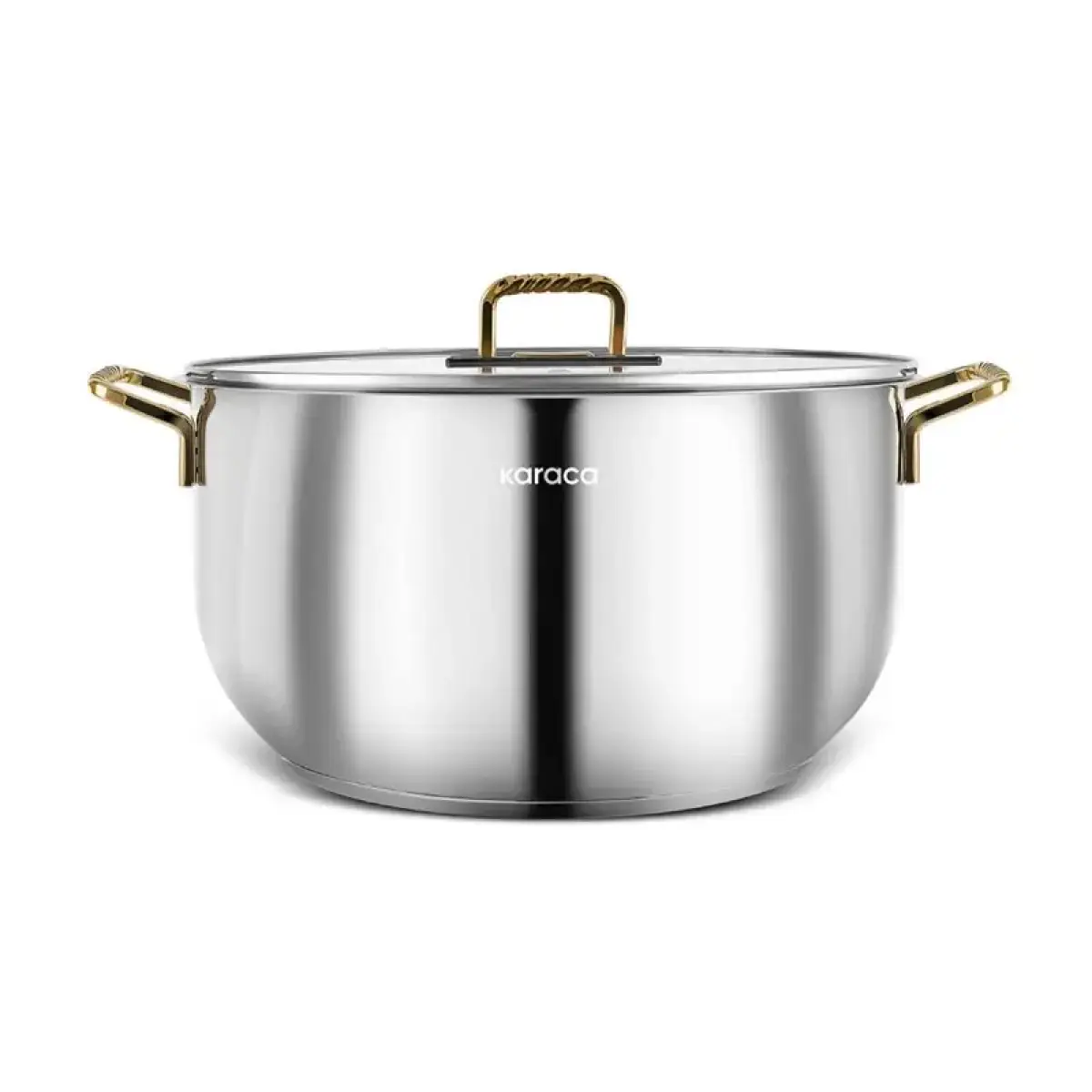 Karaca Gold 24 Cm Premium Induction Steel Cooking Pot, 8683650326014