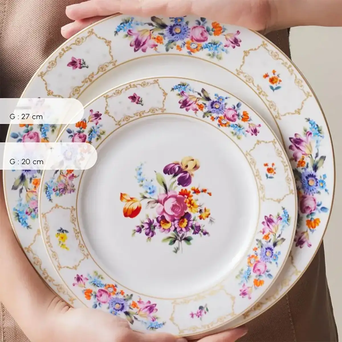 Karaca Forever Bone G�l?ah 24-piece Dinner Set For 6 People, 8683650361800