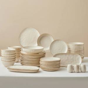 Karaca Earth Collection Aria 55-piece 12 People Yeemk Set - Beige, 8683650346531
