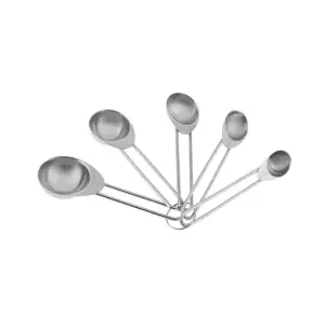 Karaca Crick Crack Stainless Steel Measuring Spoon, 153.03.06.7176estimated Weight: 1 Kg