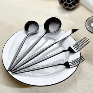 Karaca Orion 30-piece Cutlery Set For 6 People - Black, 153.03.08.1906