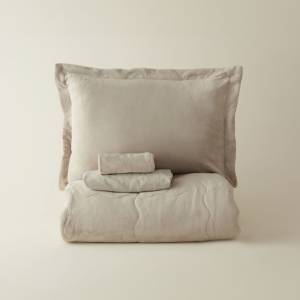 Karaca Home Flufy Double Soft Dream Comfort Set - Beige, 8680214363300