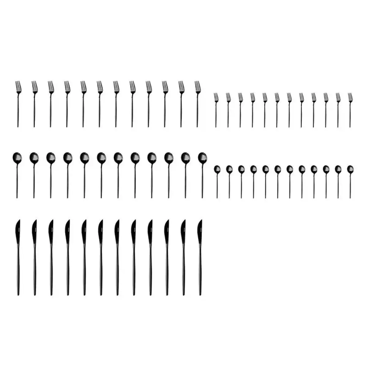 Karaca Orion 30-piece Cutlery Set For 6 People - Black, 153.03.08.1906