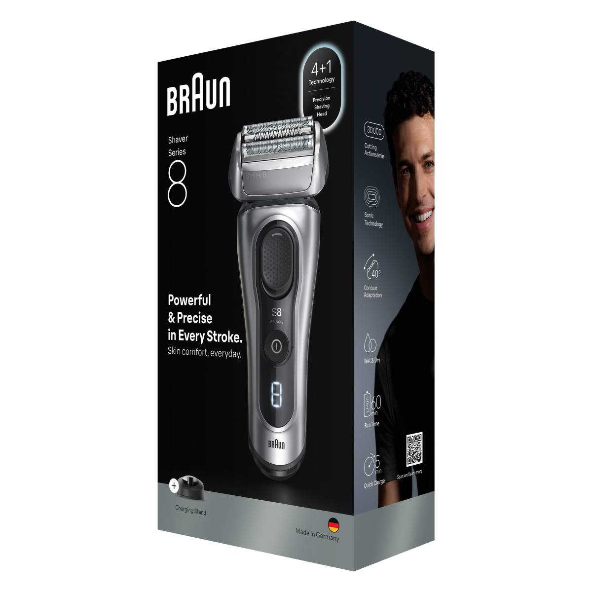 Braun Shaver 8617s Silv Box Euro