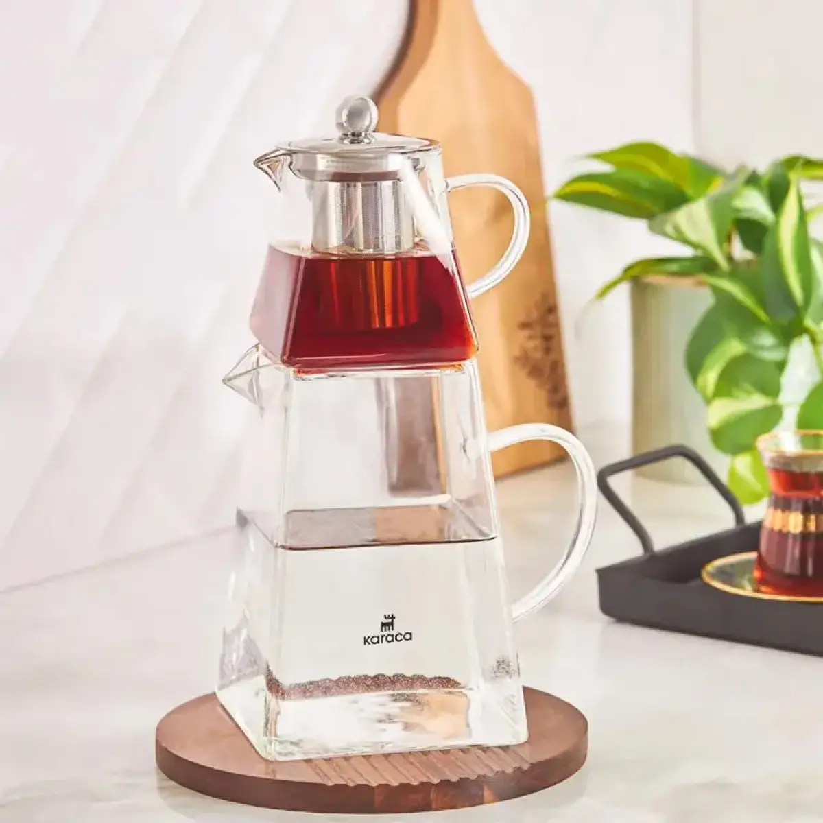Karaca Giza Borosilicate Glass Teapot, 153.03.08.2334