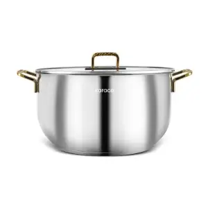 Karaca Gold 22 Cm Premium Induction Steel Cooking Pot, 8683650326007