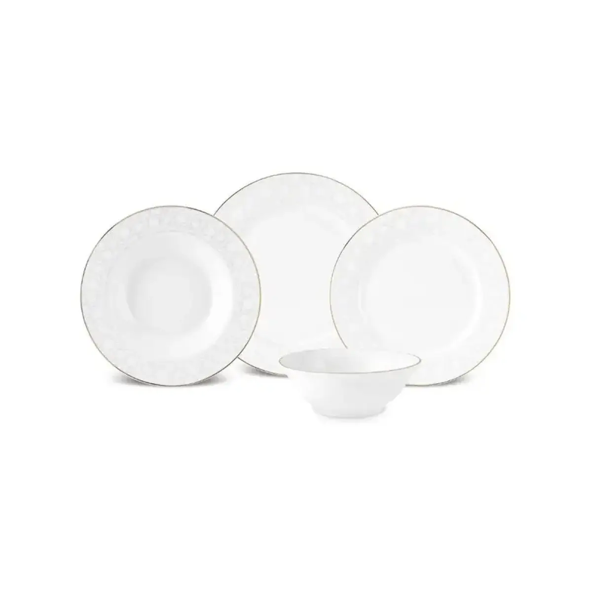 Karaca Elegance Bone Nola 24-piece Dinner Set For 6 People, 153.09.01.8981