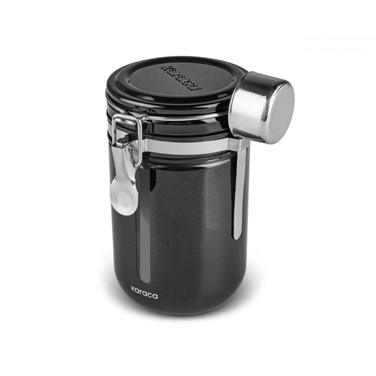 Karaca Mastermaid Locked Glass Storage Container – 650 ml | Black, 153.09.01.5804