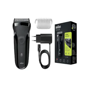 Braun Shaver 300 Blk/blk Box Euro