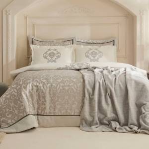 Karaca Home Grace 8 Piece Double Dowry Set - Grey, 8680214416839