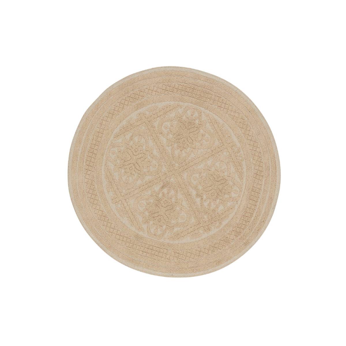 Karaca Home Vio Ecru Round Mat � 100 X 100 Cm, 200.22.02.0015
