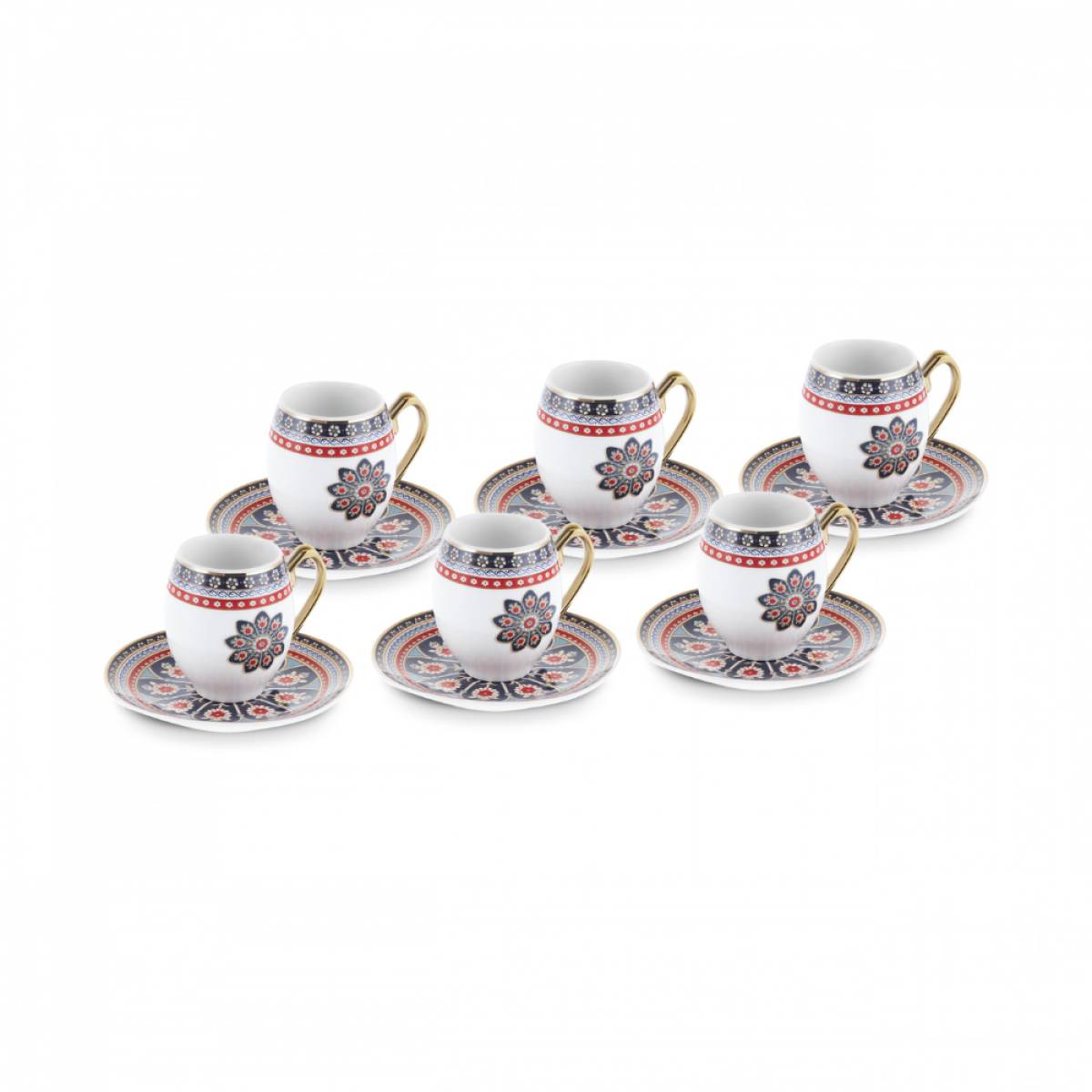 Karaca S�?�t Coffee Cup Set For 6 People - 90 Ml, 8683650329381