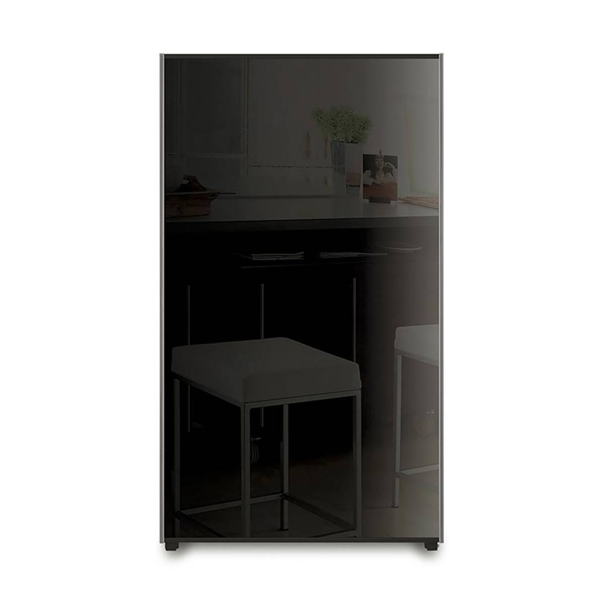 Campomatic Defrost Single Door Refrigerator – 160l – Black Glass