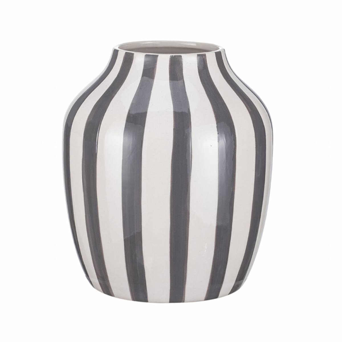 Karaca Home Bevel Decorative Vase - Grey & White, 300.23.01.0366