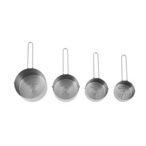 Karaca Crick Crack Stainless Steel Nesting Measuring Cups, 153.03.06.7175