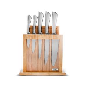 Karaca Roe Deer Samurai Nagoya Vigor Japanese Steel 7-piece Knife Set And Cutting Board, 153.09.01.4079
