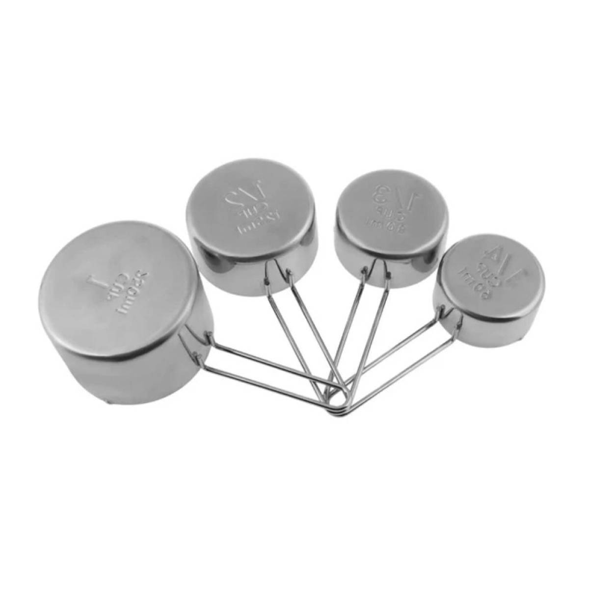 Karaca Crick Crack Stainless Steel Nesting Measuring Cups, 153.03.06.7175