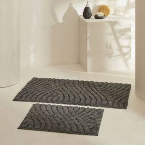 Karaca Home Roma 2-piece Bathmat Set - Anthracite, 8680214393901
