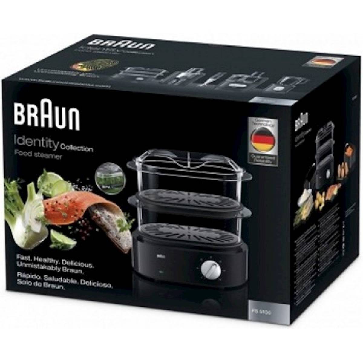 Braun Identity Collection Food Steamer Fs 5100 Black -800w