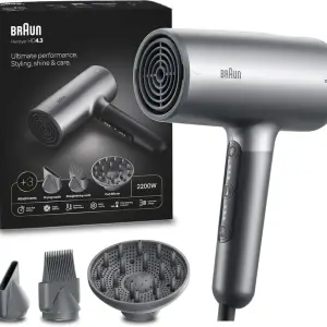 Braun Hd4.3 High Performance Hair Dryer Brhd435sde - Electro Grey