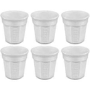 Bialetti Y0tz502 Espresso Cups Set Of 6 (0.6l, White Color)