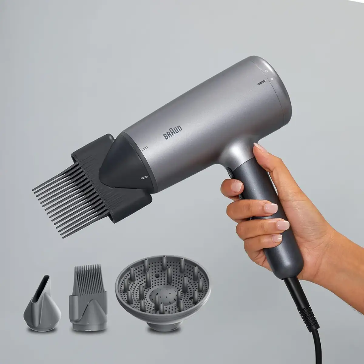 Braun Hd4.3 High Performance Hair Dryer Brhd435sde - Electro Grey