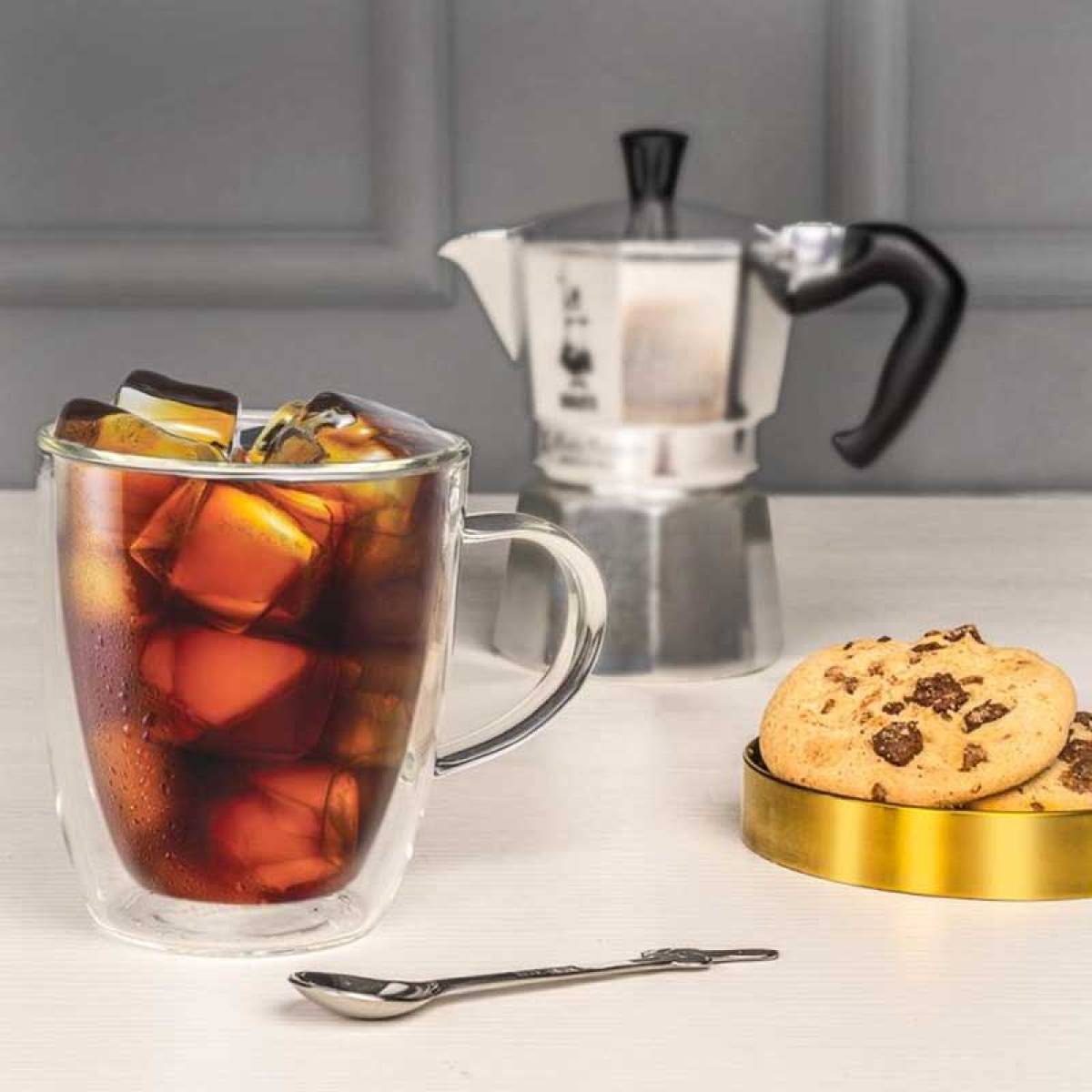 Bialetti Dbw008 Double Wall Capri 350ml Glass Set