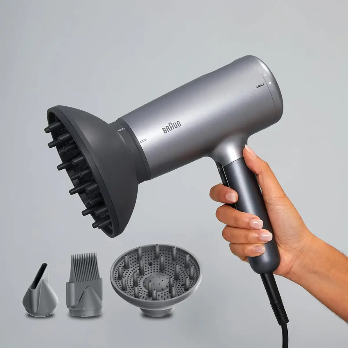 Braun Hd4.3 High Performance Hair Dryer Brhd435sde - Electro Grey