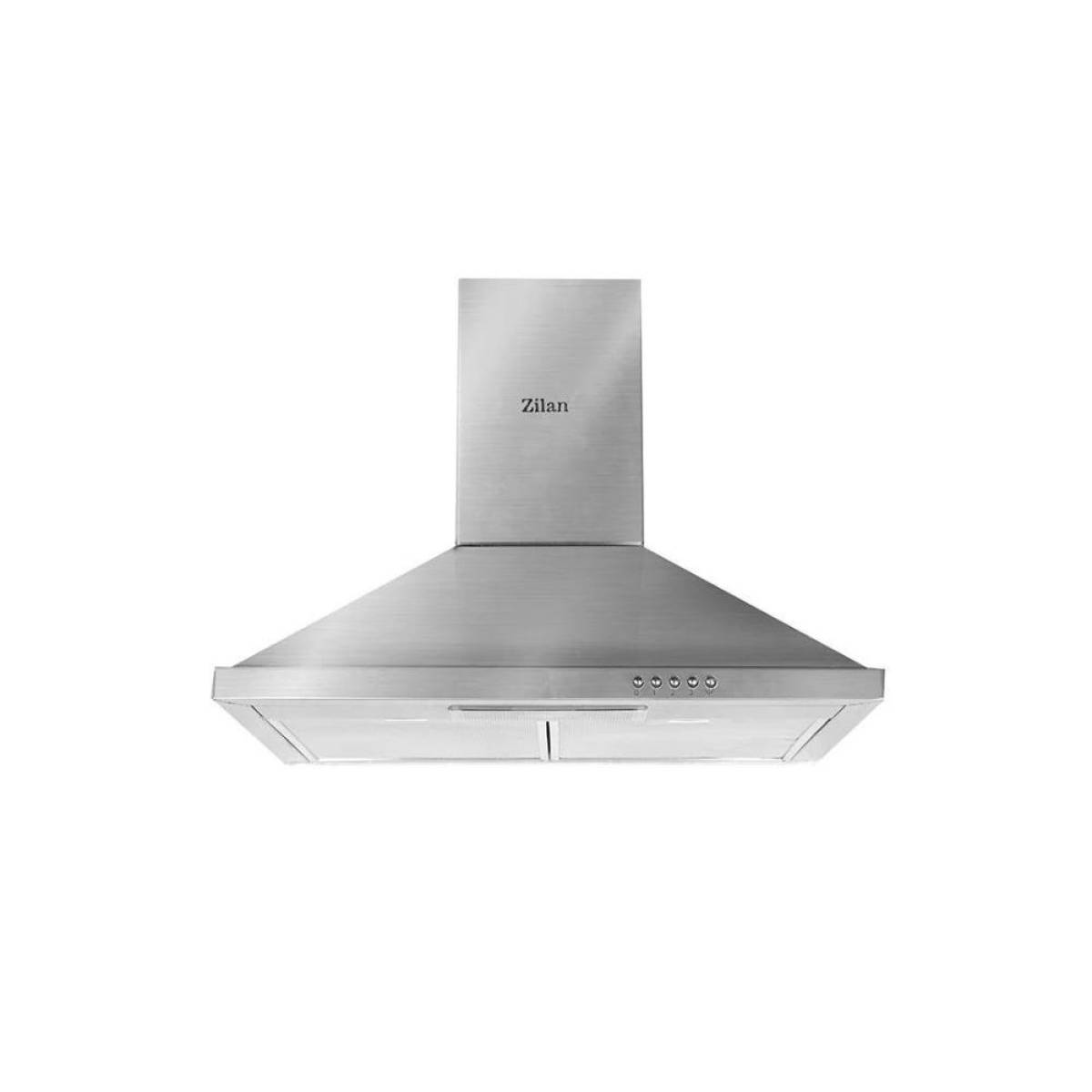 Zilan 60cm Chimney Hood 140w, 3 Speed Settings � Inox Finish, Zln1925